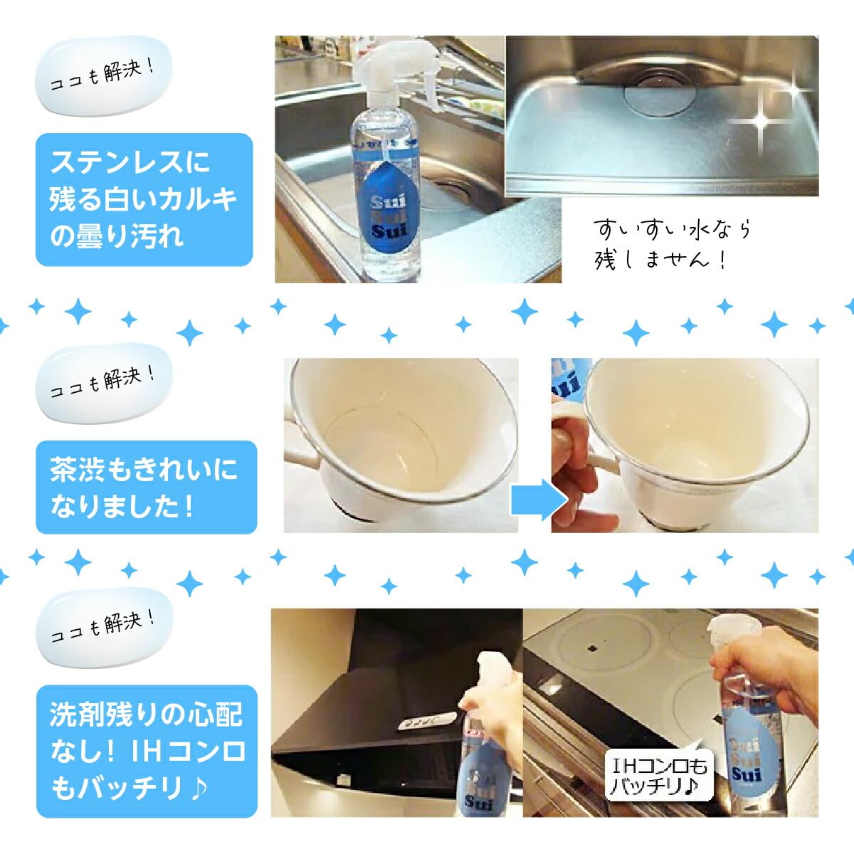 Amazon | 超電水すいすい水 400ml・1000ml詰替え用セット | 株式会社